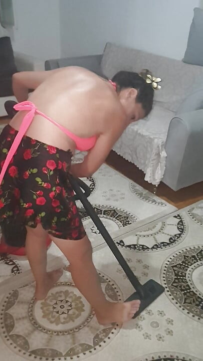We're having a secret affair with the cleaning lady.