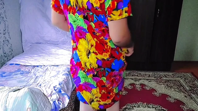 Gorgeous shemale walking confidently in high heels