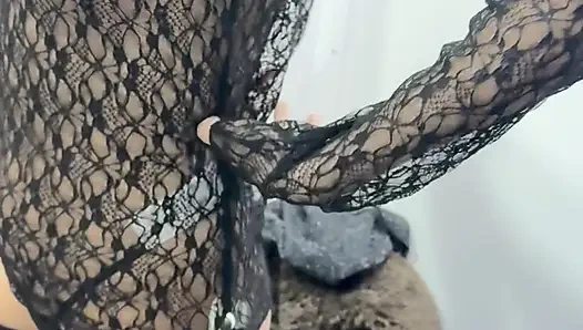 Nackter sexy spaziergang