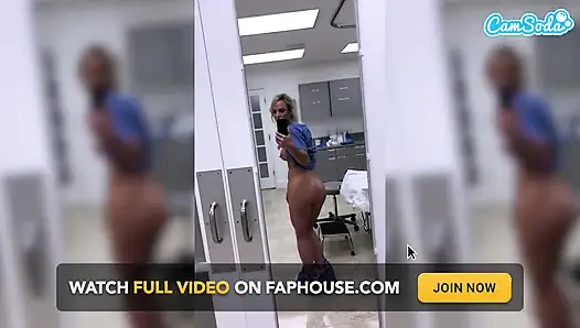 Fit MILF Nurse Gets Fired for Masturbating in the Hospital