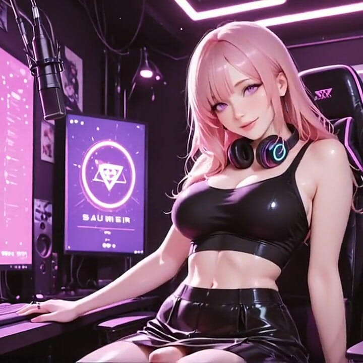 Two Futanari Gamer Girls Go Wild Together. Ai Generated