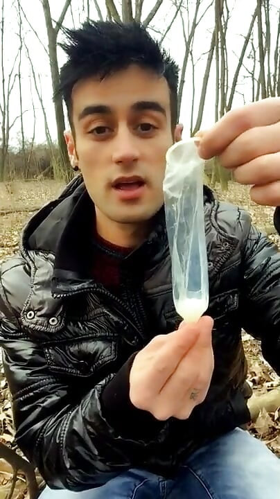 I Found Straight Friends Condom After Night Picnic, so I Enjoy His Cum