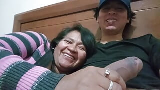 My mother-in-law wants her milk fix, she got addicted to me, now she wants sex every day, her husband is working