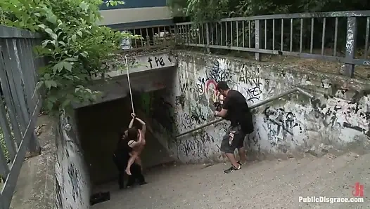 Big Natural Tits Exposed in the Street