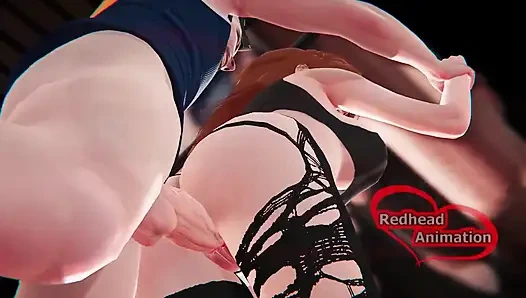 Kızıl saçlı spor salonu egzersizi