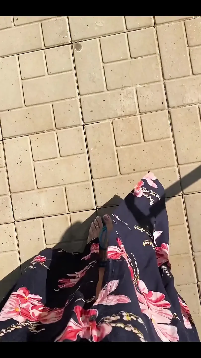 solo,foot fetish,outdoor