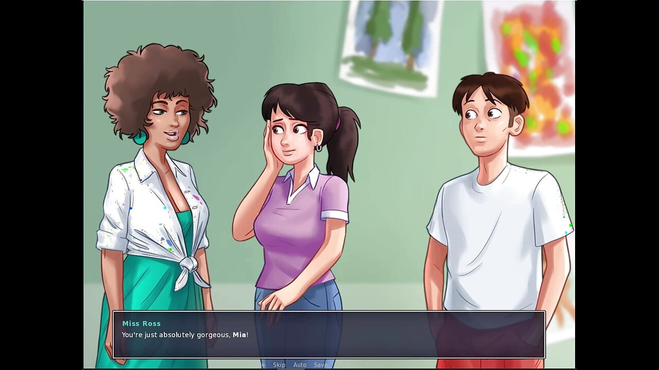 Summertime Saga: Saya mengongkek Roz tua dan kami dapat segala-galanya untuk ibu tiri Roxy