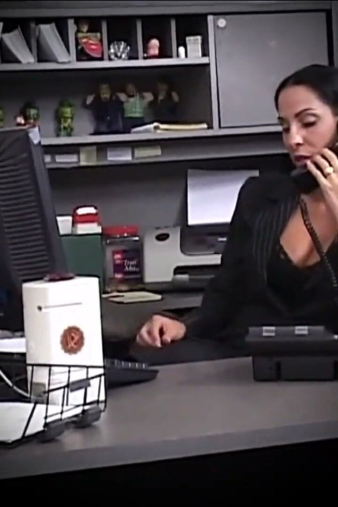 Sexy Brunette Secretary Fucked in the Office by Boss with Big Cock