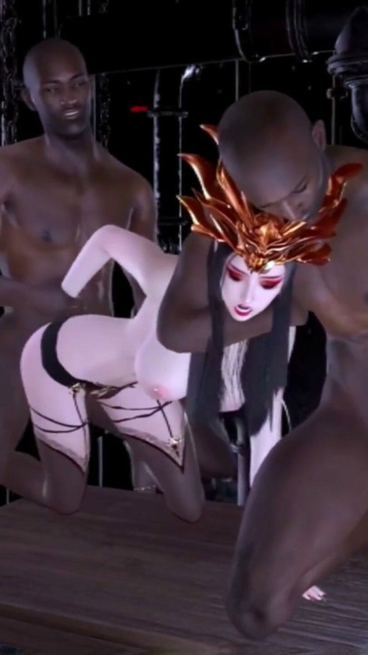 Medusa Queen get threesome with two BBC - Hentai 3D V107 | Clip 1