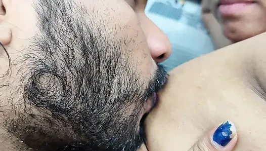 Ass hole deep lick with nipple lick
