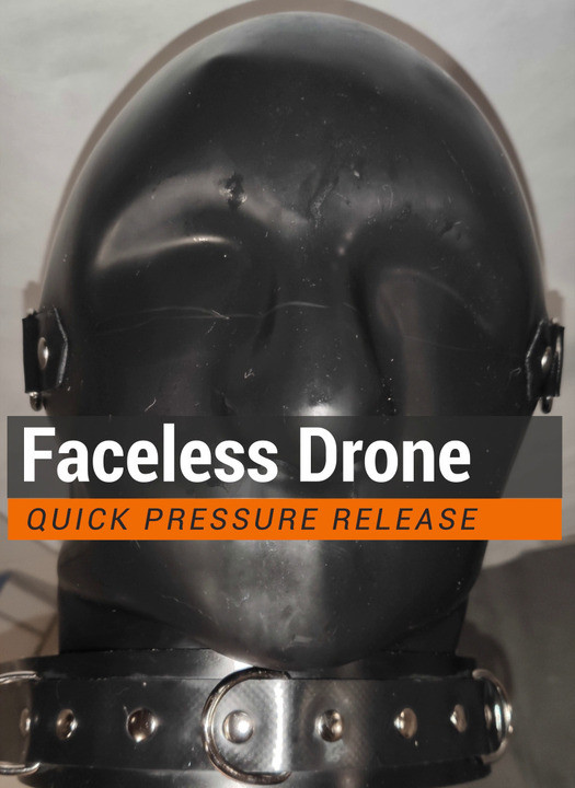 faceless rubber drone shooting his load