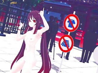 Impacto de Genshin - Hutao - Baile desnudo completo (HENTAI 3D)