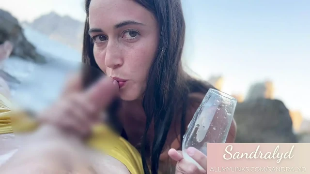 I drink your cumshot in a crystal cup in the sea