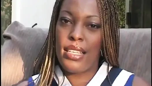 White stud sucks and fucks black girl's hairy twat then gives facial