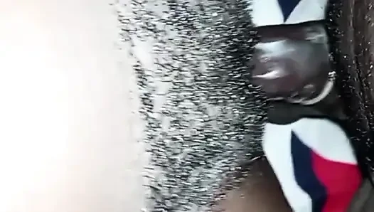 African Queen Sucks and Fucks Step Dad With Cum in Pussy