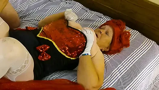 The Gilf Queen of Hearts' Suck, Vibrator Play, Fuck Orgasms & Creampie 101325CAMS245M