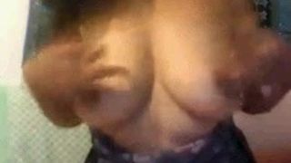 Filipina Gina C in Italy showing boobs
