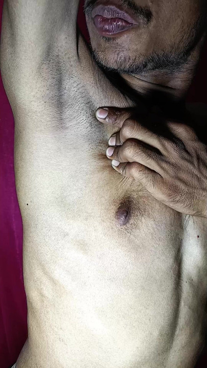 Sensual armpits of juicy licking