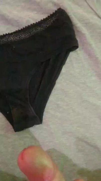 He jerks off on his stepdaughter's panties and he wants me to participate