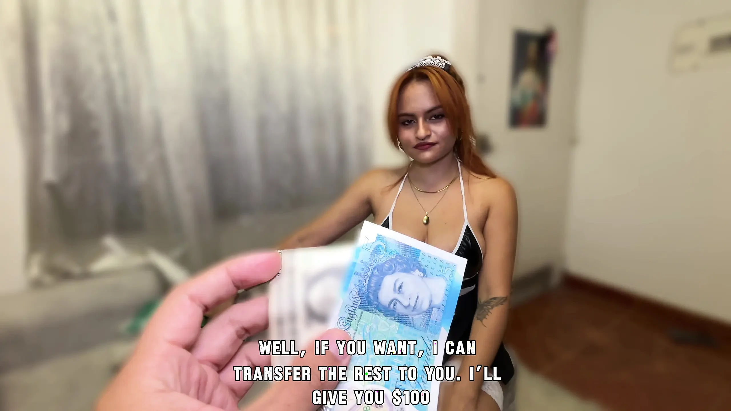 A Shy Young Maid for Sex in My Hotel Room, She Didn’t Expect to Get Fucked (pov)