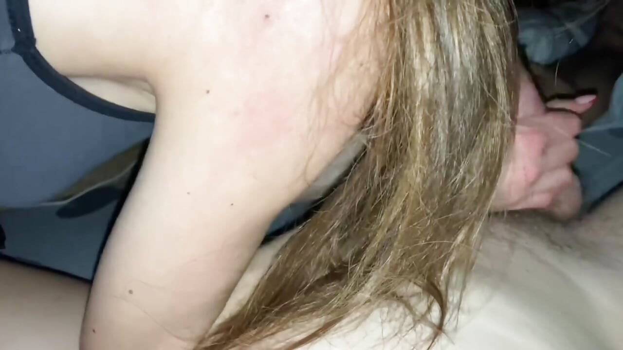 First Time Sucking My Roommate's Dick At Night In The Dorm