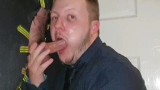 Anzug, Blowjob, Gesichtsbesamung