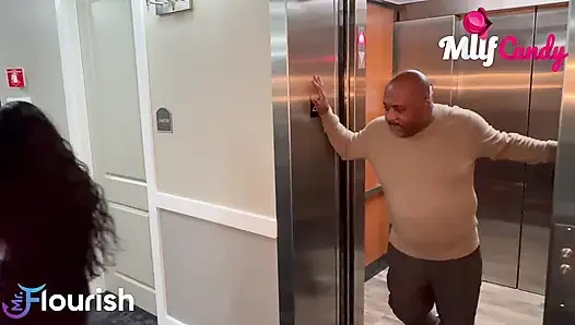 MILFCandy Skit The Elevator: Nicole Parker and MrFlourish