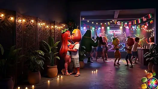 Эпизод 5 - симпатичная девушка клубника и сладкий мужчина с авокадо делят нежные моменты AI Hentait