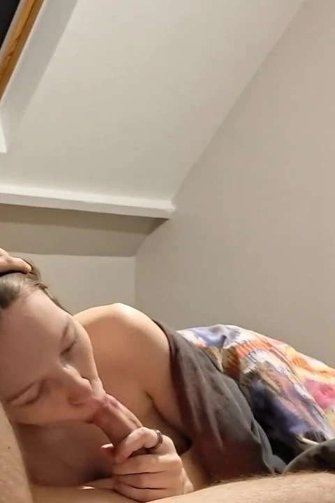 19 Year Old French Girl Sucks a Nice