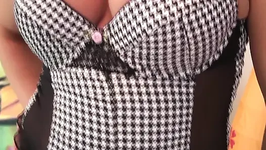 Hot babe in lingerie totally horny fucked