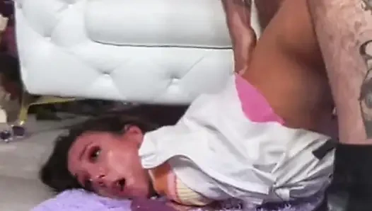 Sasha Deepthroats Nade Until Spit Covers Everything!