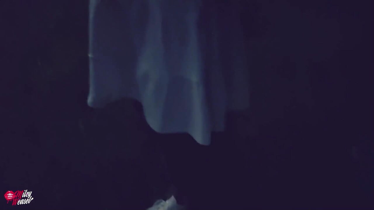 Horny Blonde Slut Gets Her Ass Fucked in the Thunderstorm!!