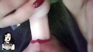 HORNY AND SUCKING DILDO