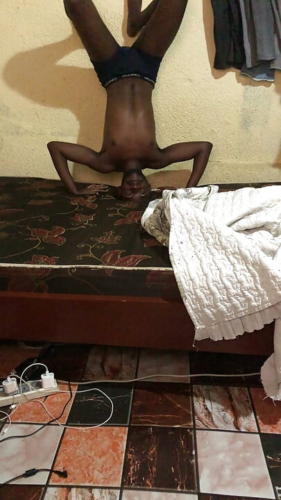 Workout and stretching my Ass in room