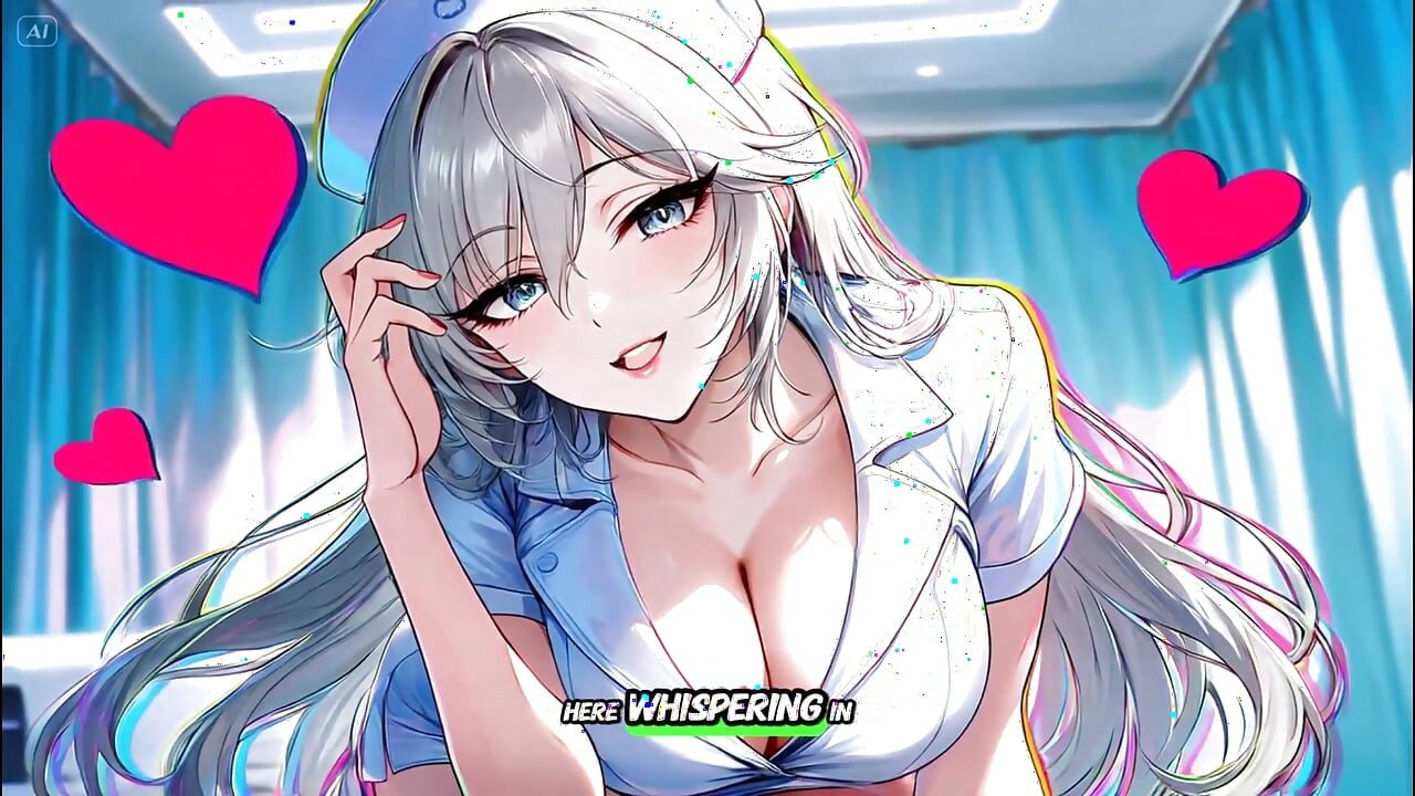 Asistenta de noapte îi ia doar temperatura, dar apoi îl duce la creampie - hentai necenzurat