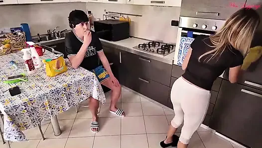 Perfect Opportunity for the Insolent Stepson to Make Fun of His Stepmom to Get Everything He Wants From Her