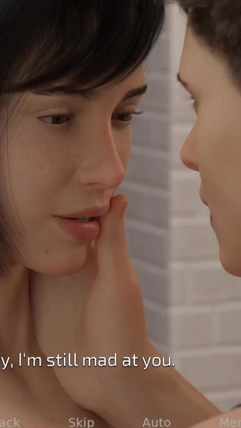 Emotional moment from "Sweet conversation with step sister"