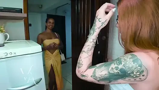 Hot Babe Bella Shares Japa Loki's Big Cock with Viick
