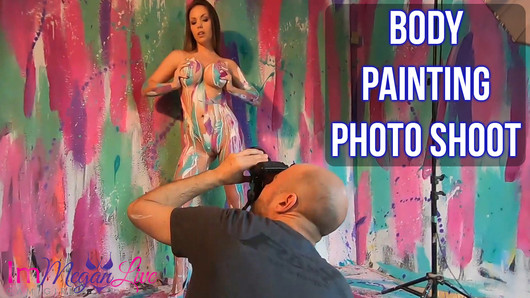 MEGAN'S BODY PAINTING PHOTOSHOOT - ImMeganLive