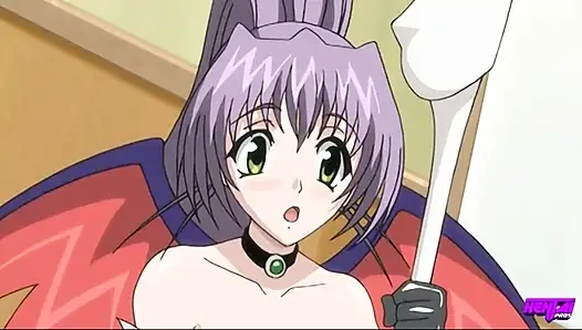 HENTAI PROS - Hitomis eifersüchtige wird zum vergnügen, während sie doppelt gestopft und von Akitoshi und Mina vollgespritzt wird
