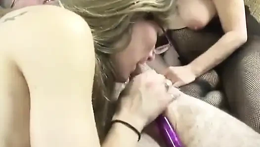 Sexy amateur girls fuck two middle aged guys