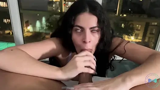 Brezilyalı sürtük Angel Gostosa büyük zenci yarağının ruhunu emiyor