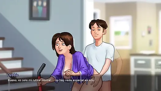 Ngentot ibu tiriku di mana-mana di rumah - kisah musim panas