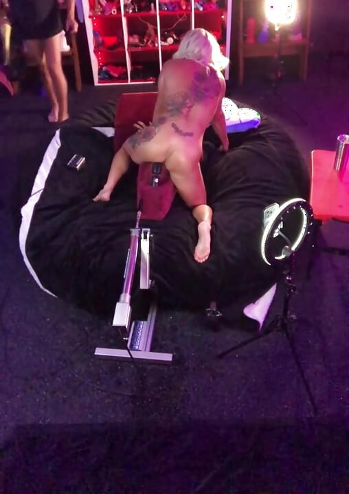 Hot Blonde Testing Out Her New Depth Trainer