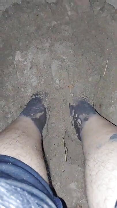Playing Barefooted in the Sand