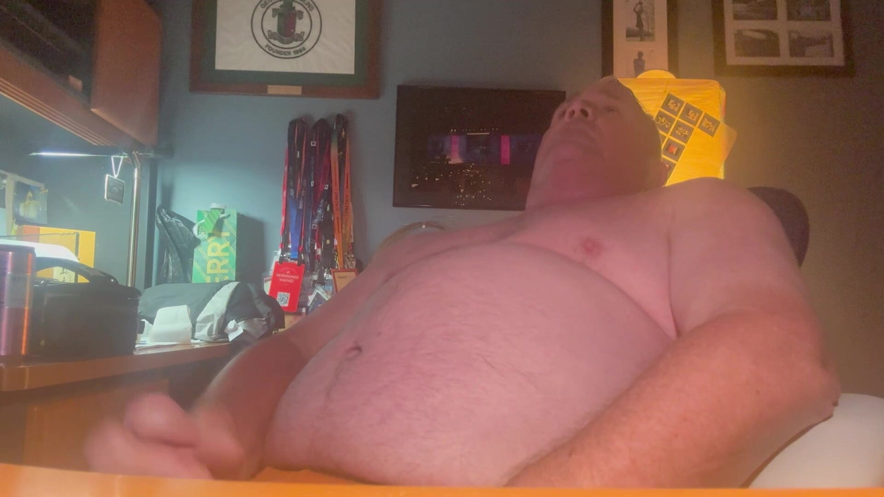 Shooting a load on my desk