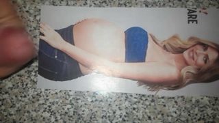 Sperma-Hommage an Schwangere Cristina Chiabotto