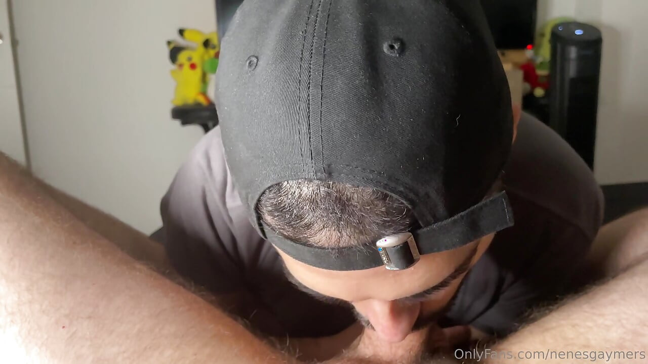 cumshot in mouth sucking and deepthoat my friend big hard dick
