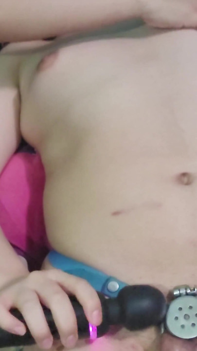 Must-share moment from "Sissy fucked by fuck machine cumming"