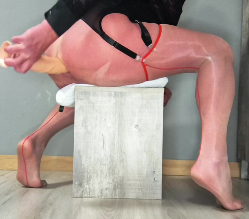 In stockings anal sex